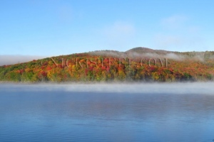 lake whitingham in fall